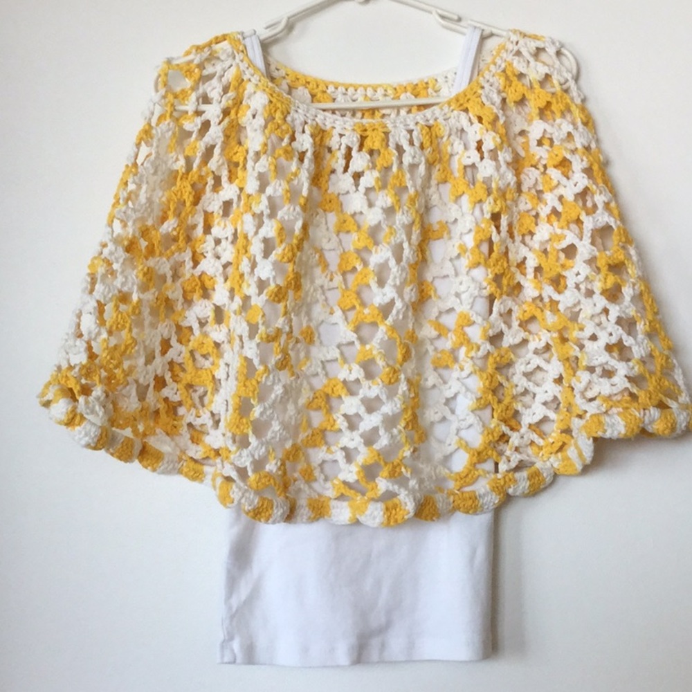 🌞NEW hand crochet cape!